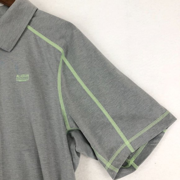 Alaskan Hardgear Duluth Trading Co Men's Size Medium Grey Standard Polo Shirt - Picture 4 of 9